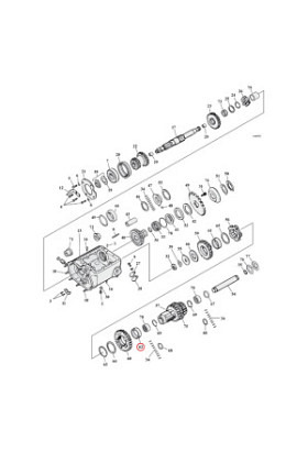 Bushing Getriebe Nebenwelle 1.&2. Gang, Jims