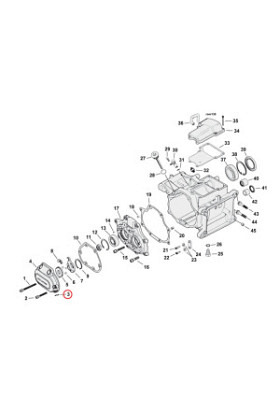  O-ring Kupplungszug, Clutch Cable
