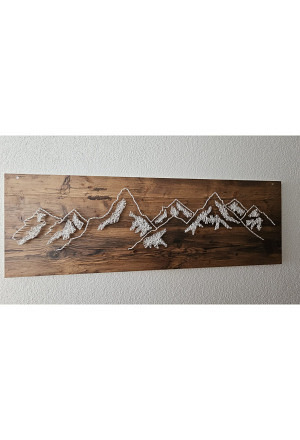 Fadenbild "Bergmotiv" gross