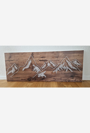 Fadenbild "Bergmotiv"