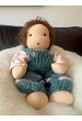 Hirse-Waldorfpuppe mit braunen Haaren Anouk