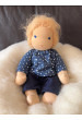 Hirse-Waldorfpuppe mit blonden Haaren Ida