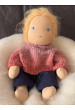 Hirse-Waldorfpuppe mit blonden Haaren Lou