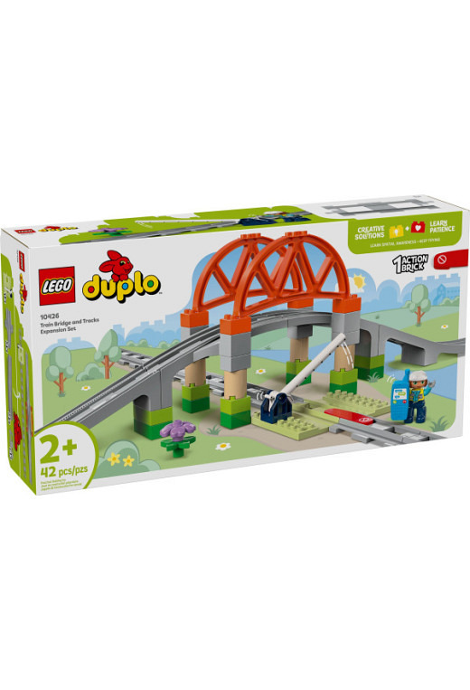 LEGO DUPLO Eisenbahnbrücke und Schienen – Erweiterungsset (10426)