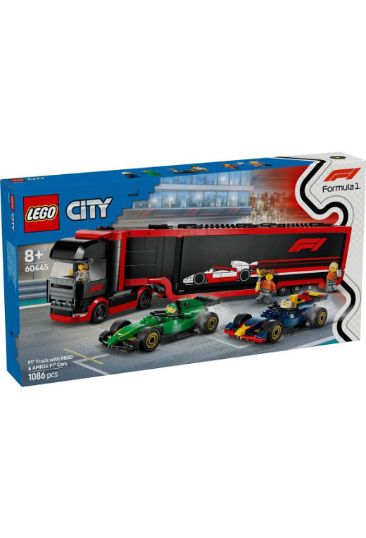 LEGO CITY LEGO® City F1® Transporter mit RB20 & AMR24 F1® Rennautos (60445)