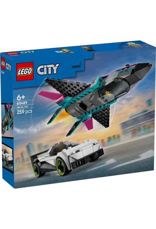 LEGO® City Düsenflieger vs. Rennauto (60489)