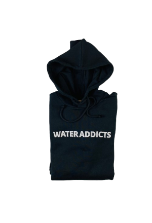 Hoodie / Kapuzenpullover 280, schwarz, "Shelter"