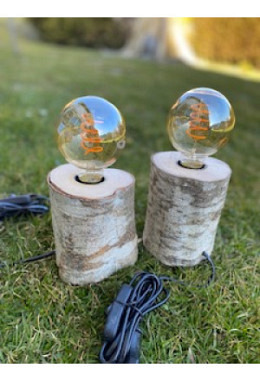 Lampe aus Ybriger Holz 8
