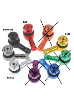 Set Winkelventil aus Aluminium