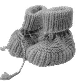 Finken Baby mittelgrau melliert