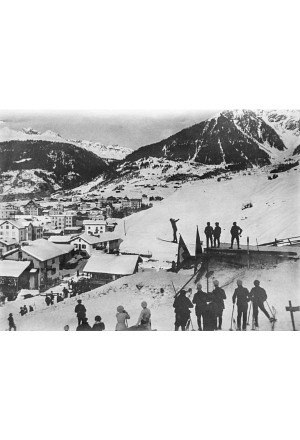 Skisprung in Klosters