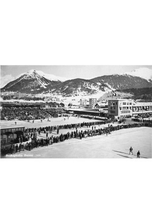 Alte und neue Eisbahn Davos