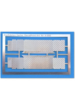 Kotschutzblech eckig Riffelblech für 2..