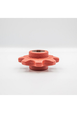 Kettenrad zu Steilförderer mit Keilbahn