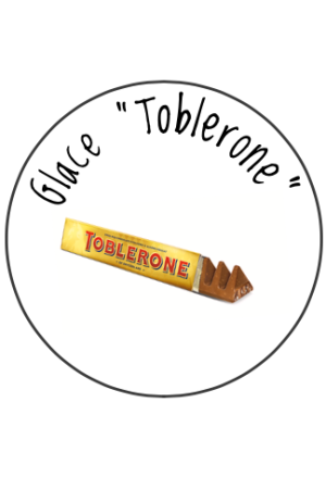 Hausgemachtes Glace "Toblerone"