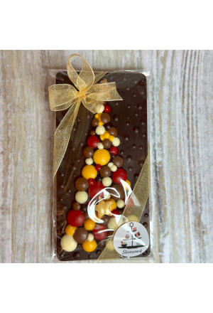 Tafelschokolade "Weihnachtsbaum" - schwarze Schokolade