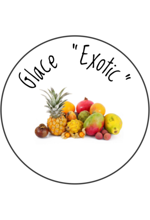 Hausgemachtes Glace "Exotik"
