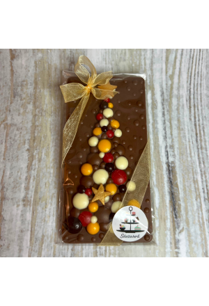 Tafelschokolade "Weihnachtsbaum" - Milchschokolade