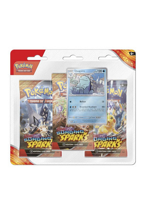 Pokémon Surging Sparks 3 Booster Packs & Quagsire Promo Card