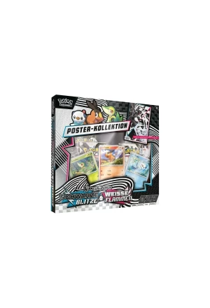 Schwarze Blitze & Weiße Flammen Poster Kollektion DE