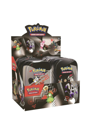 Pokemon Weisse Flammen Schwarze Blitze Mini Tin Display DE