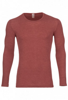 Herren-Shirt langarm, kupfer