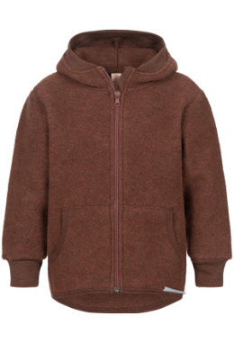 Fleece-Kapuzenjacke mit Reissverschlus..