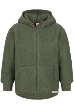 Fleece-Kapuzenjacke mit Reissverschlus..
