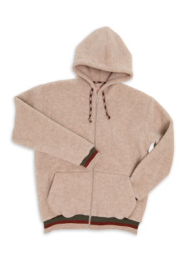 Damen-Blouson mit Kapuze, sand melange