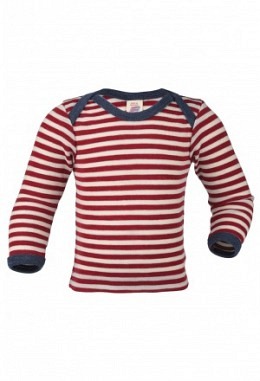 Schlupfhemd, rot melange/natur geringe..