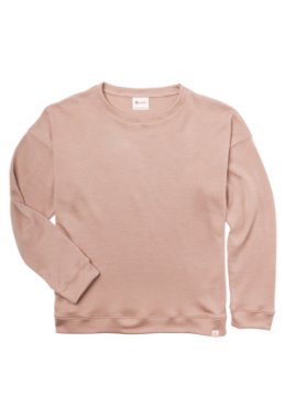 Sweatshirt Interlock, dustyrose