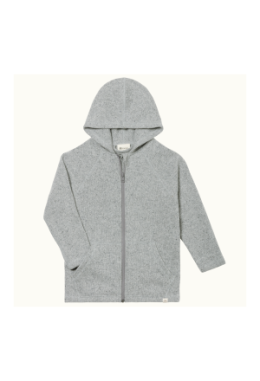 Kinder-Kapuzenjacke, glatt rechts gest..