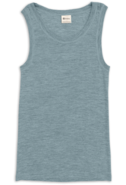 Herren-Trägerhemd, bergblau