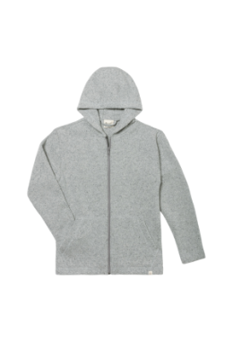 Damen-Kapuzenjacke, glatt rechts gestr..