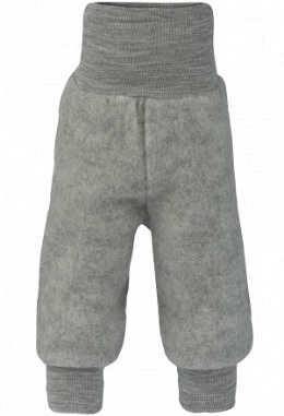 Fleecehose mit Nabelbund, hellgrau mel..
