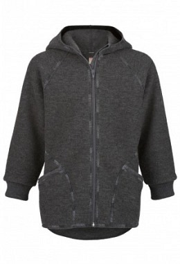 Baby-Jacke mit Kapuze, Walk, lavagrau ..