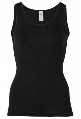 Damen-Trägerhemd, schwarz