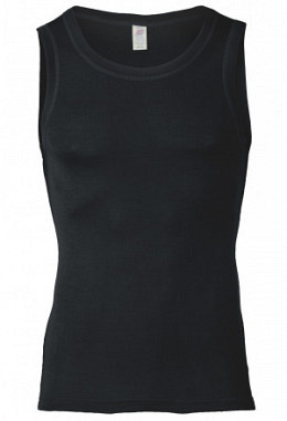 Herren-Trägerhemd, schwarz