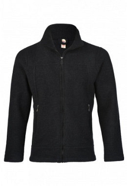 Herren-Jacke ohne Kapuze, schwarz mela..