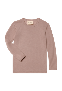 Kindershirt langarm, dustyrose