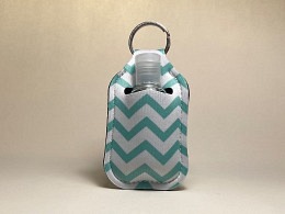 Täschchen "Zick-Zack türkis"