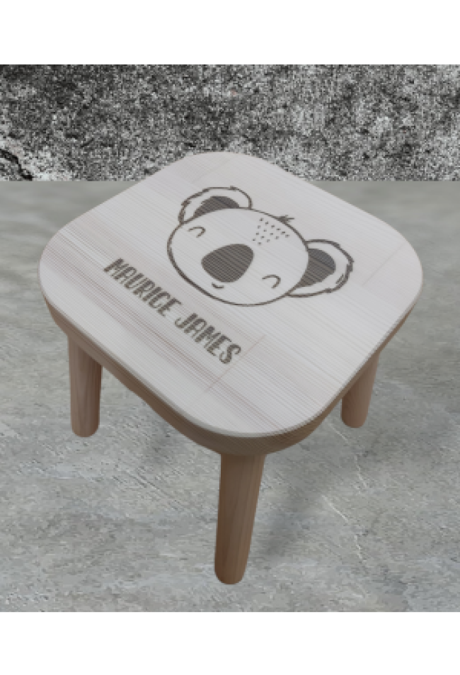 Personalisierter Stuhl (ohne Lehne)