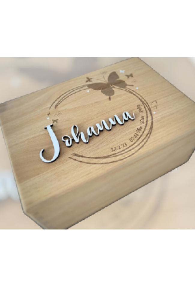 Erinnerungskiste klein mit Wunschmotiv