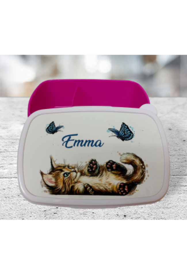 Snackbox mit Wunschdruck pink