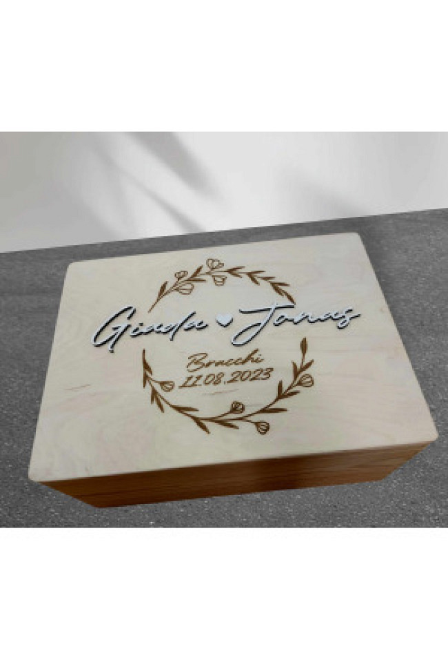 Erinnerungskiste Hochzeit mit Wunschmo..