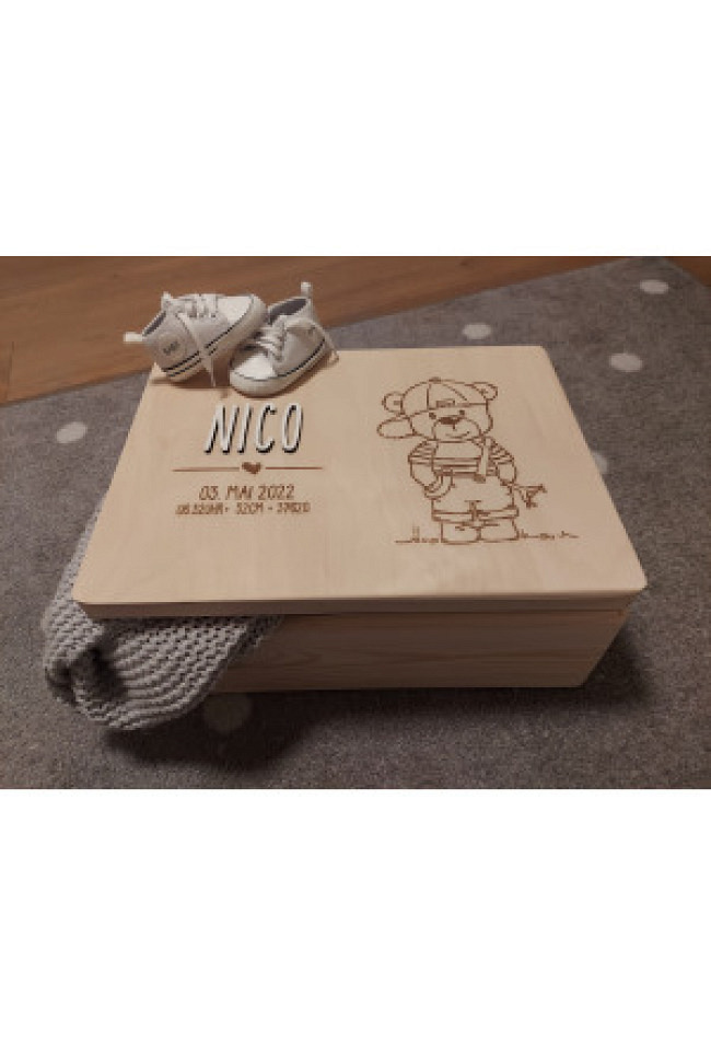 Erinnerungskiste gross mit Wunschmotiv