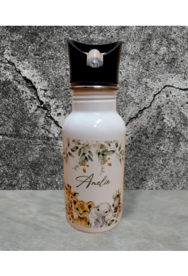 Edelstahl Trinkflasche 400ml mit Trink..