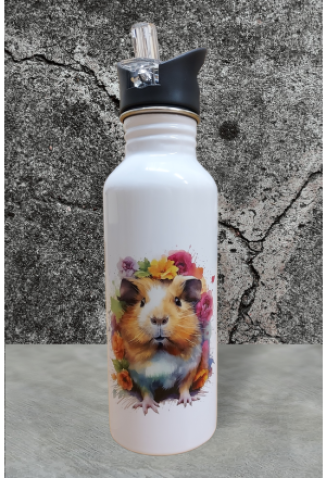 Edelstahl Trinkflasche 600ml mit Trink..