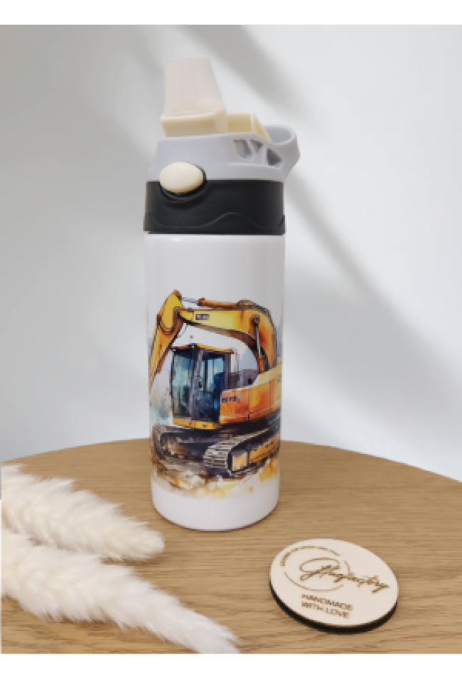 Doppelwand Edelstahl-Kinderflasche 350ml schwarz