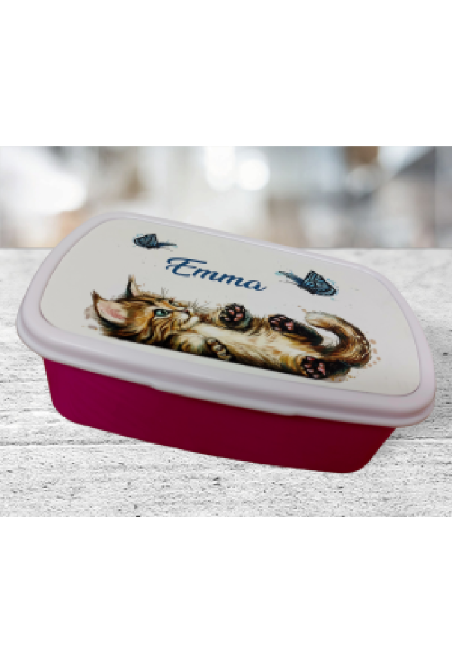 Snackbox mit Wunschdruck pink